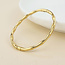 POM 14k Gold plated waterproof Bangle Bamboo Style