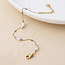 14k Gold plated waterproof Bracelet Pearls