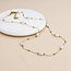 14k Gold plated waterproof Necklace Pearls