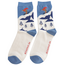 Mens Socks Bamboo Skiing Bear blue