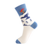 Männer-Socken Bamboo Skiing Bear blue