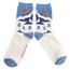 Mens Socks Bamboo Skiing Bear blue
