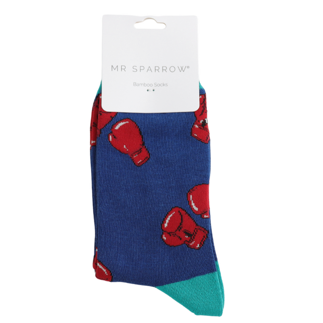 Männer-Socken Bamboo Boxing Gloves navy