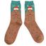 Mens Socks Bamboo Santa Capybara green