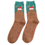 Miss Sparrow Mens Socks Bamboo Santa Capybara green