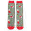Miss Sparrow Männer-Socken Bamboo Xmas Cat green