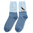 Miss Sparrow Mens Socks Bamboo Puffin By The Sea navy