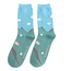 Miss Sparrow Männer-Socken Bamboo Houses on a Hill blue