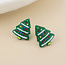 Stud Earrings Sprucy Xmas Tree