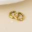 14k Gold plated waterproof Earrings Hoop Magma