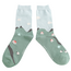 Socken Bamboo Houses on a Hill blue