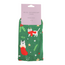 Socks Bamboo Xmas Cat green