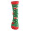 Socken Bamboo Xmas Cat green