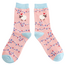 Socks Bamboo Christmas Sheep pink