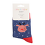 Kids-Socken Bamboo Christmas Reindeer navy 2-3Y