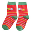 Miss Sparrow Kids-Socken Bamboo Caterpillar red 2-3Y