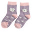 Kids-Socken Bamboo Cat Face lavender 2-3Y