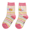 Kids Socks Bamboo Caterpillar cream 4-6Y