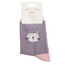 Kids-Socken Bamboo Cat Face lavender 4-6Y