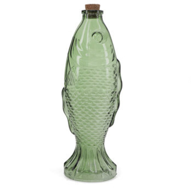 Glass Bottle 500ml Green Fish
