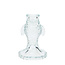 Candlestick Glass Fish pale blue