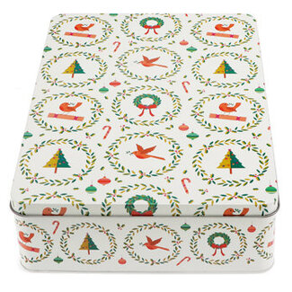 Rex London Cake tin square Classic Christmas