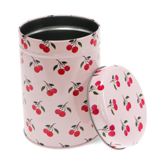 Canister Storage Tin Little Cherry