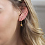 14k Gold plated waterproof Earrings Hoop Starlet Star Charm
