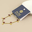 14k Gold plated waterproof Bracelet Pixi Star Charms & Pink Beads
