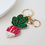 Keyring/Bag Charm Embellished Radish