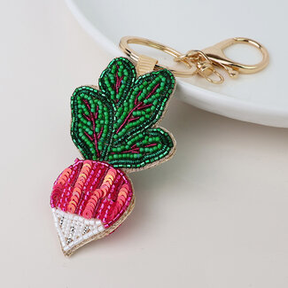 POM Schlüsselanhänger/Taschenanhänger Embellished Radish
