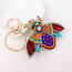 POM Keyring/Bag Charm Embellished Moth