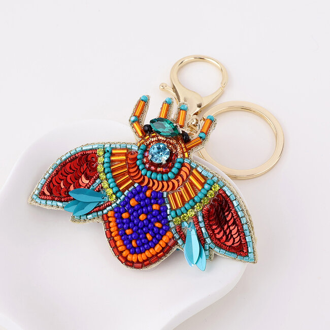 Schlüsselanhänger/Taschenanhänger Embellished Moth