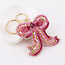 POM Keyring/Bag Charm Embellished Pink Bow