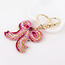 Keyring/Bag Charm Embellished Pink Bow