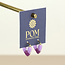 14k Gold plated waterproof Earrings Hoop Heart purple mix