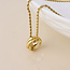 14k Gold plated waterproof Necklace Lord Interlinked Hoop