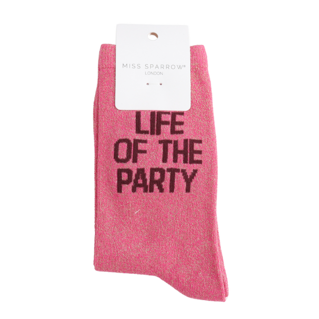 Socks Glitter Statement Life of The Party