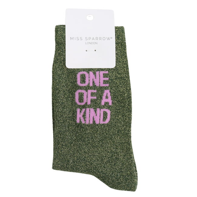 Socks Glitter Statement One of a Kind