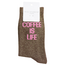 Socken Glitter Statement Coffee is Life