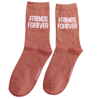Miss Sparrow Socks Glitter Statement Friends Forever