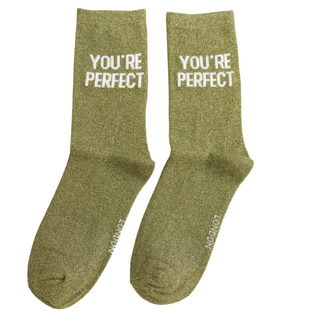 Miss Sparrow Socken Glitter Statement You’re Perfect