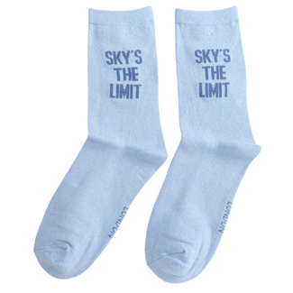 Miss Sparrow Socks Glitter Statement Sky’s The Limit
