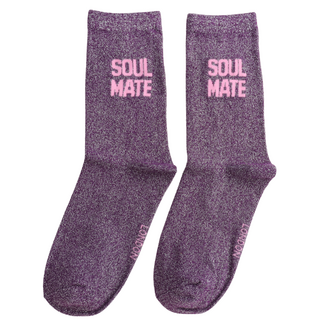Miss Sparrow Socken Glitter Statement Soul Mate