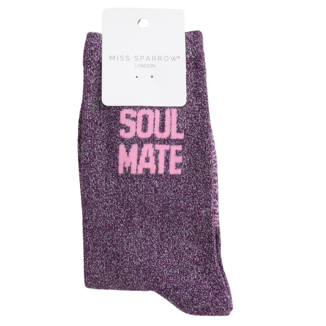 Socken Glitter Statement Soul Mate