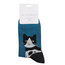 Mens Socks Bamboo Long Cats teal