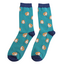 Miss Sparrow Männer-Socken Bamboo Guinea Pigs teal