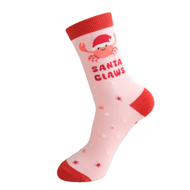 Socken Bamboo Santa Claws pink