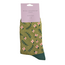 Socken Bamboo Flowers and Vines olive