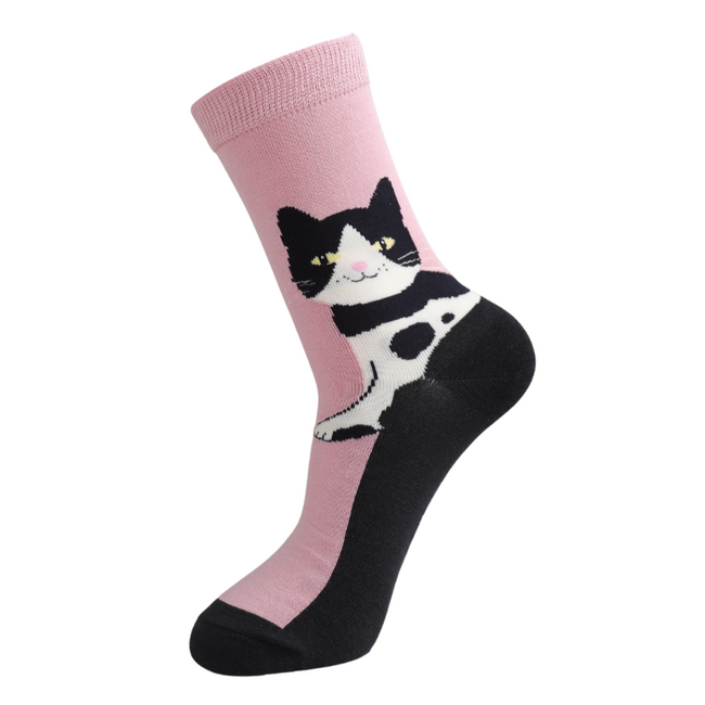 Socken Bamboo Long Cats pink